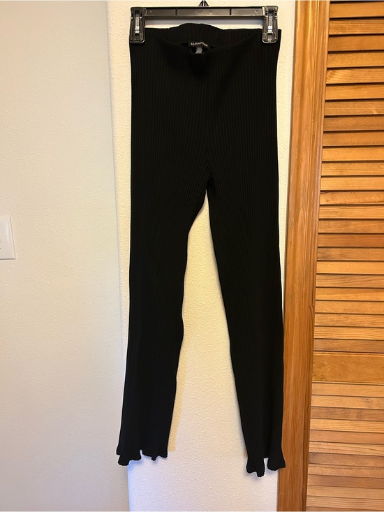 Eileen Fisher Pants - Eileen Fisher Black Ribbed Pull-on Tencel Pants size XXS